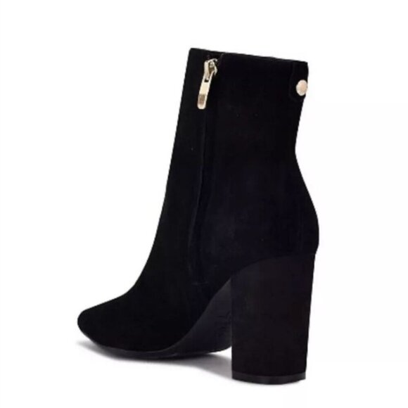 NINE WEST / Dery 9X9 / Black / Suede / Ankle Boots / Block Heel / Pointed Toe / - Picture 2 of 9